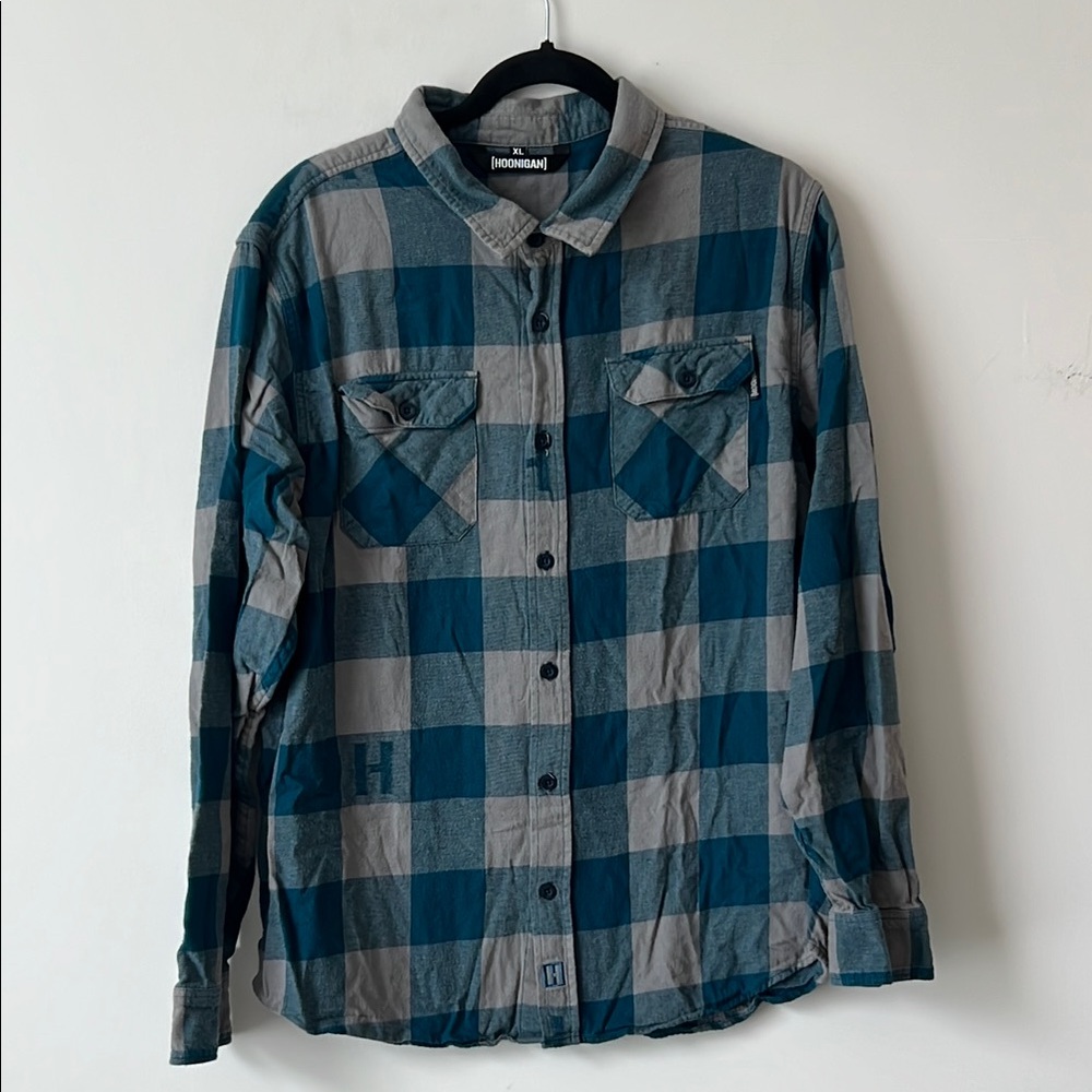 Men's Hoonigan Plaid Shirt - Size XL